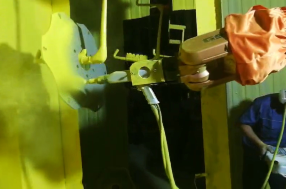 国内某企业钢圈内板零件工业机器人喷涂项目.png